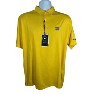 jack nicklaus golf shirt yellow new 'The Jake' sleeve embroidery size medium